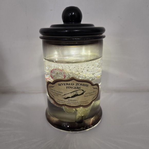 Other - Light Up Apothecary Jar Severed Zombie Fingers Prop